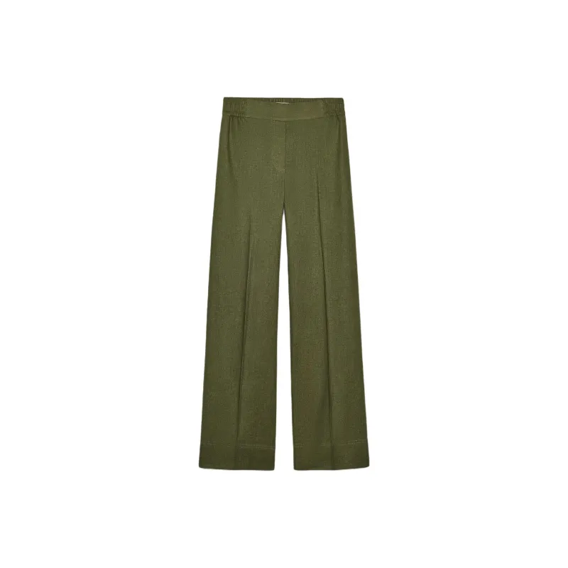 ZARA Casual Pants Women's Dark Khaki-0