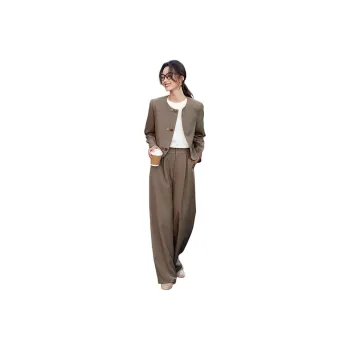 Mo Han Yi Mei Casual Suit Women's Khaki