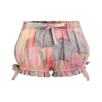 Selkie Collection SS24 Casual Shorts Women's Multicolor Patchwork Print