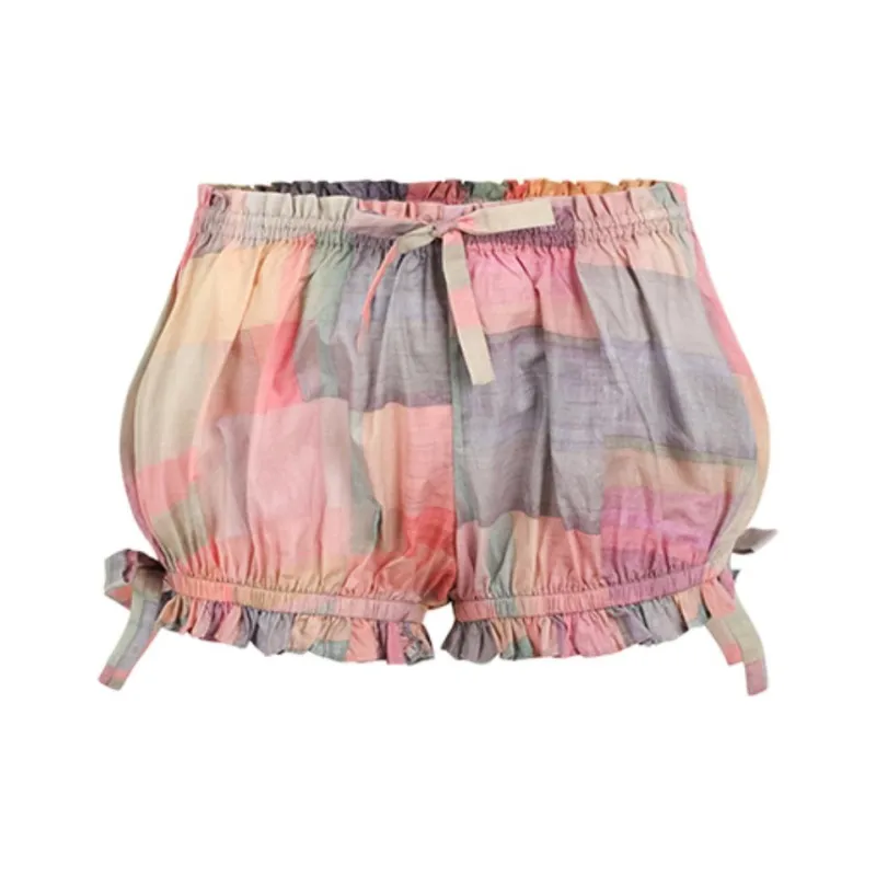 Selkie Collection SS24 Casual Shorts Women's Multicolor Patchwork Print-0