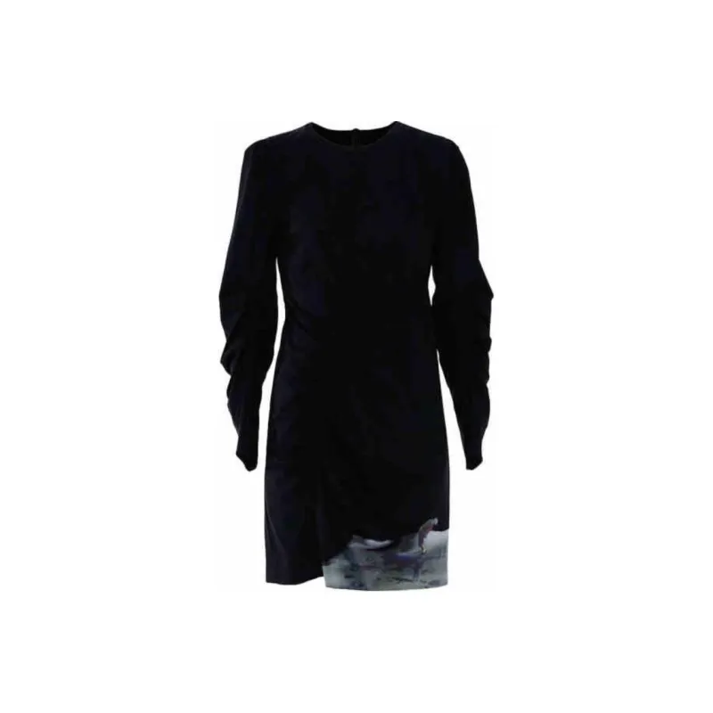 MASFER.SU Long Sleeved Dresses Women's Black-0