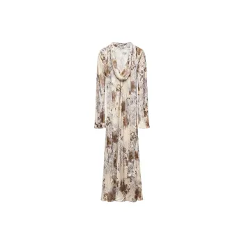ZARA Long Sleeved Dress Women's Multicolor