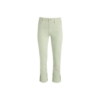 GUESS 1981 Cuffed Straight Jeans Jeans Women's Green