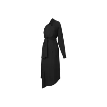 MOSCHINO One Shoulder Asymmetric Maxi Dress