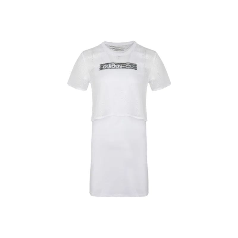 Adidas Neo Short Sleeved Dresses Women's White-0