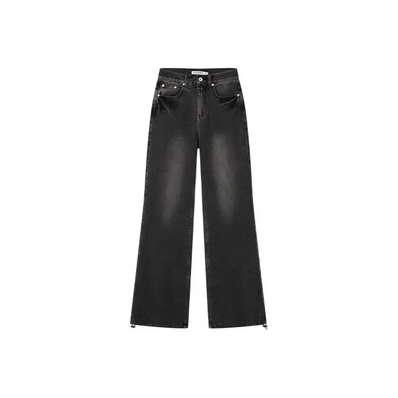UOOYAA Jeans Women's Dark Gray-0