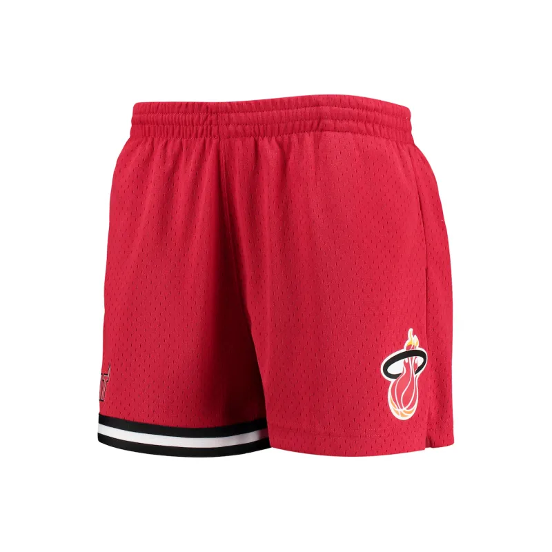 NBA x Mitchell & Ness Miami Heat Casual Shorts Women's Red-0