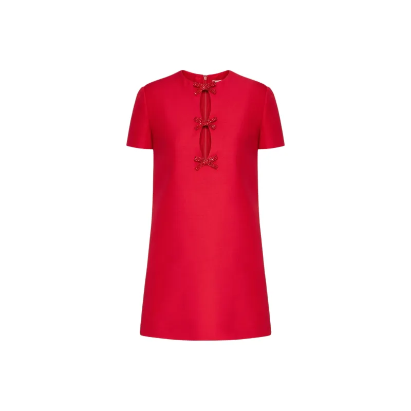 Valentino Valentino ROSSO Chinese New Year SS24 Short-Sleeved Dresses Women's Red-0