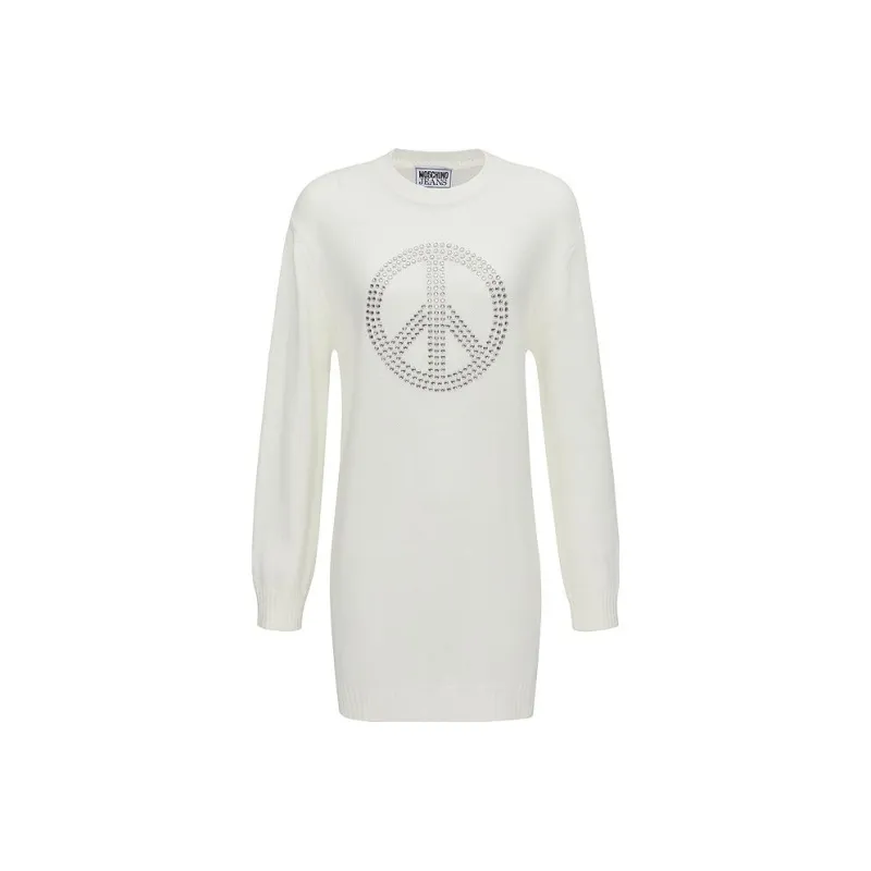 MOSCHINO Peace Symbol Short Oversized Dress-3