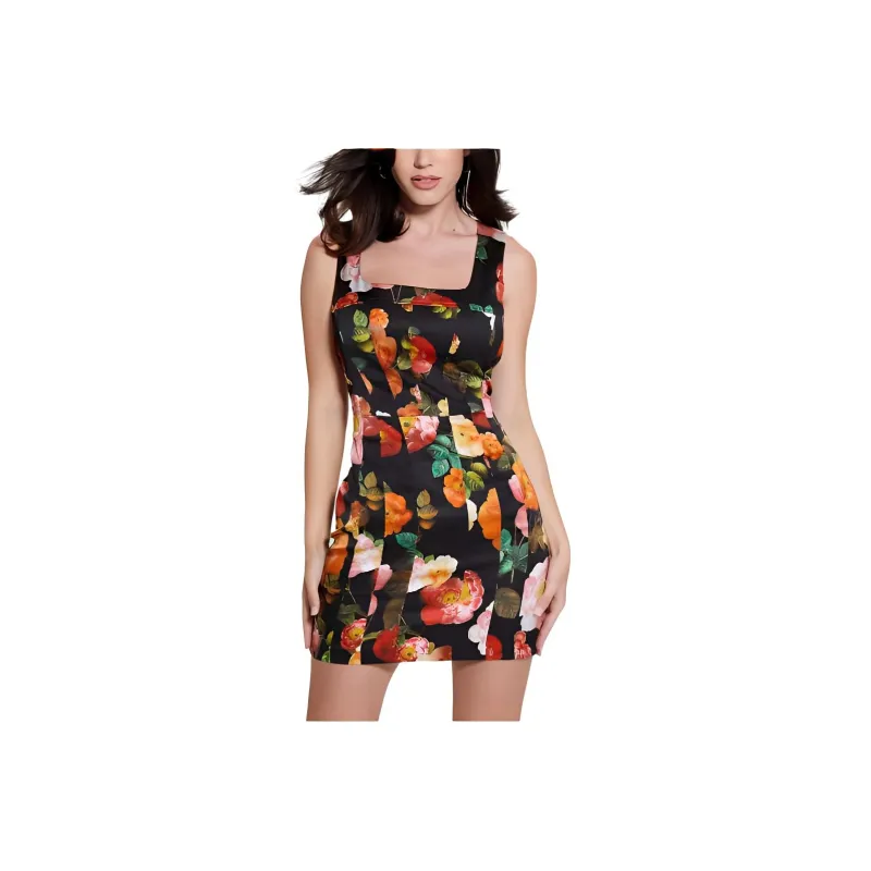 GUESS Eco Alivia Dress Slip Dresses Women's Black-0