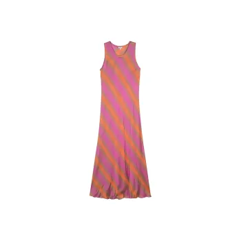 ASPESI Striped Slip Maxi Dress