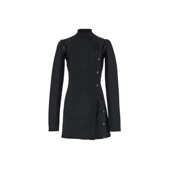FERRAGAMO Long-Sleeved Dresses Women's Midnight Blue