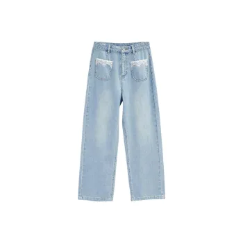 Love to serve Jeans Women's Denim Light Blue