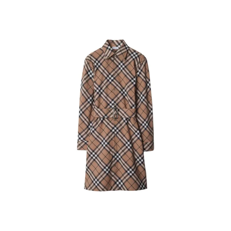 Burberry Long Sleeved Buttoned Checked Shirt-0