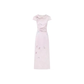 PAZZO Short Sleeved Dress Women's Cheongsam Skirt