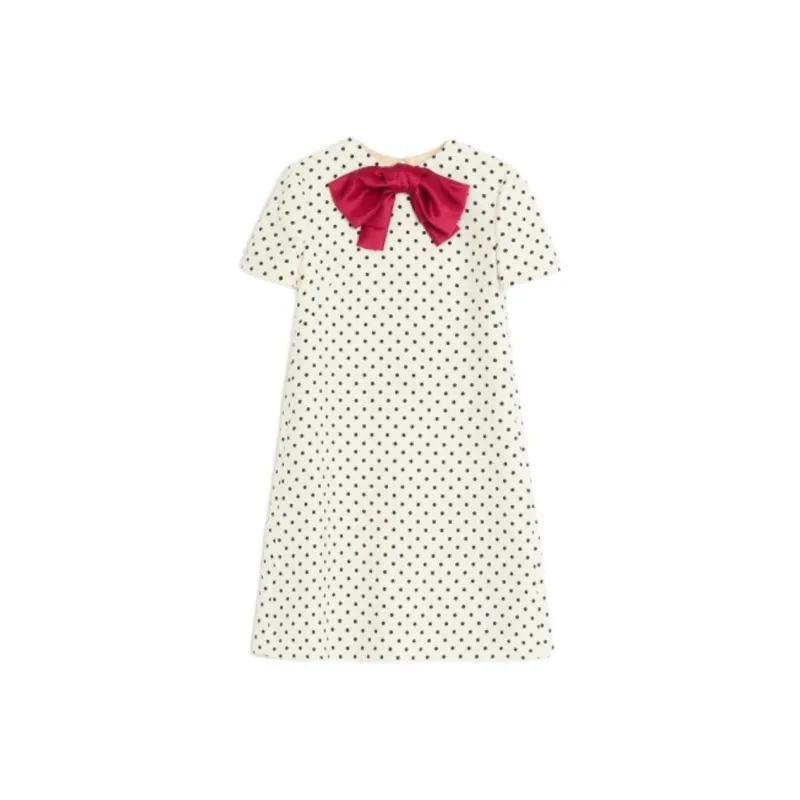 Valentino Short Sleeved Dresses Women's Light Beige-0