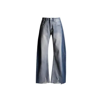 Kazakhstan Jeans Women's Tiered Blue