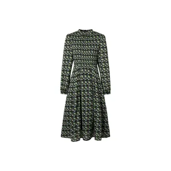 JZ. ANNAKRO Long Sleeved Dress Women's Floral Black
