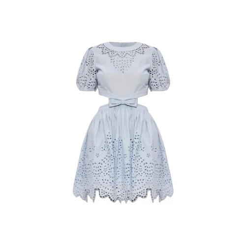 Self portrait Linen cotton Dress