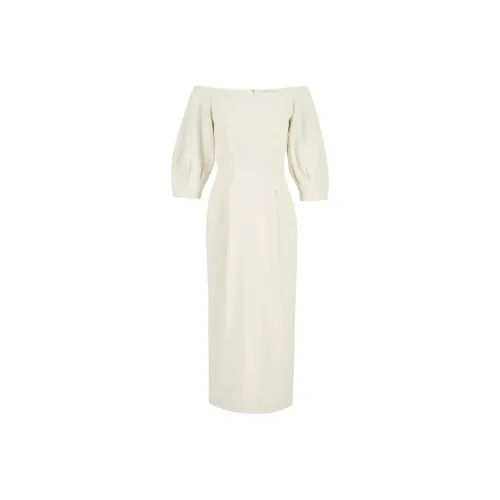 GABRIELA HEARST Short Sleeved Dress Women's Cream
