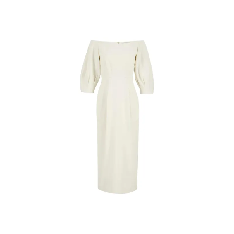 GABRIELA HEARST Short Sleeved Dress Women's Cream-0