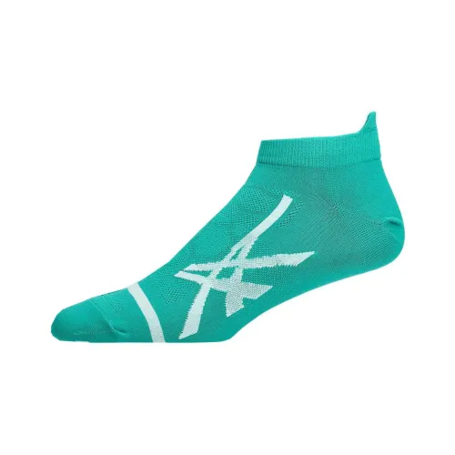 Asics LIGHT SINGLE TAB Ankle Socks Unisex 1 Pack Wavy Blue Bright White