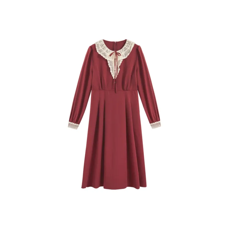ZIHAN Long Sleeved Dresses Women's-0