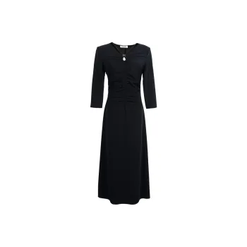 MISSSHINE Long Sleeved Dresses Women's Black