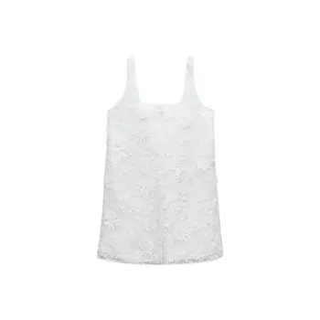 ZARA Slip Dresses Women's White