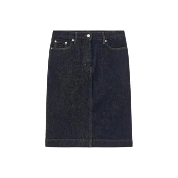 ARKET Denim Long Skirts Women's Dark Blue