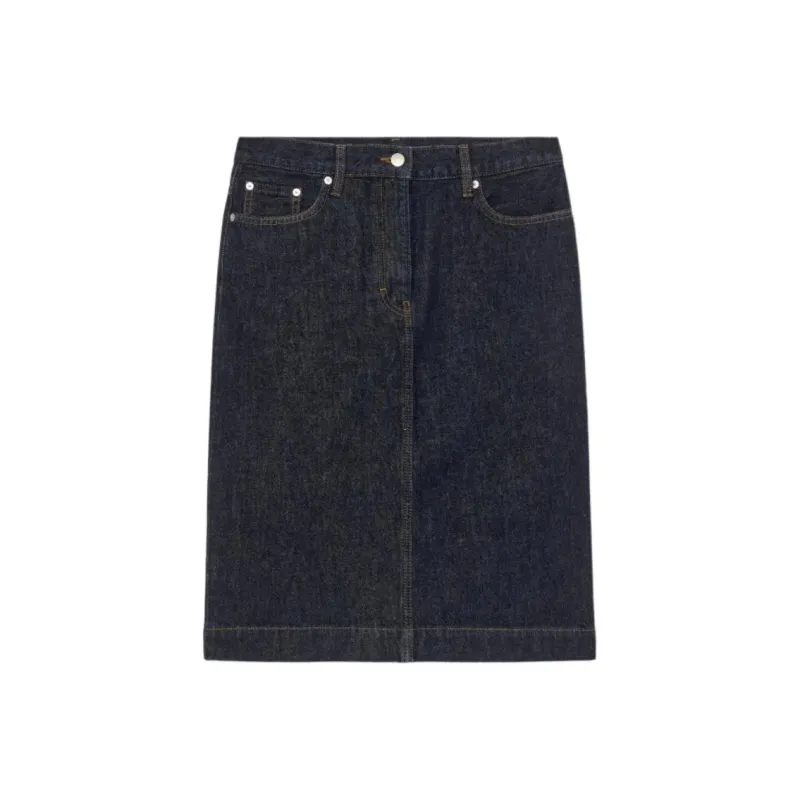 ARKET Denim Long Skirts Women's Dark Blue-0