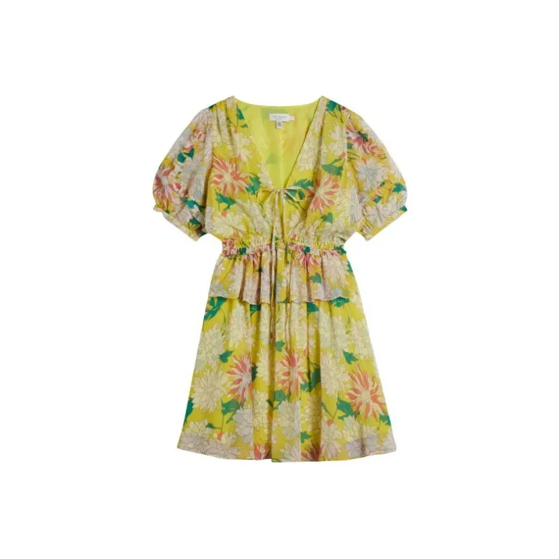 Ted Baker Short-Sleeved Dresses Women's Bright Yellow-0