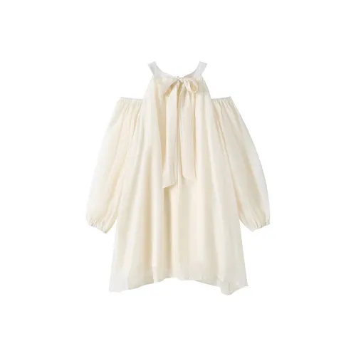 Incolore Long Sleeved Dresses Women's White