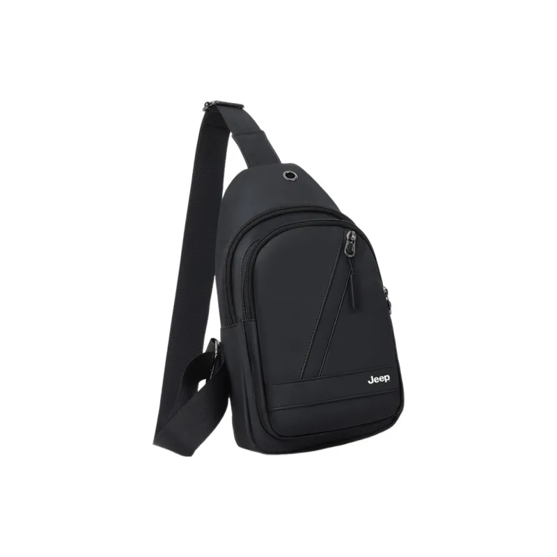 Jeep Polyester Sling Bag Men's Black-1