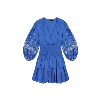 Maje Long Sleeved Dress Women's Blue