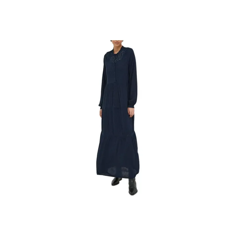 Pepe Jeans Long-Sleeved Dresses Women's Dark Blue-0