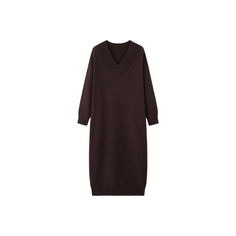 ZHOUMIAO Long Sleeved Dresses Women's-0