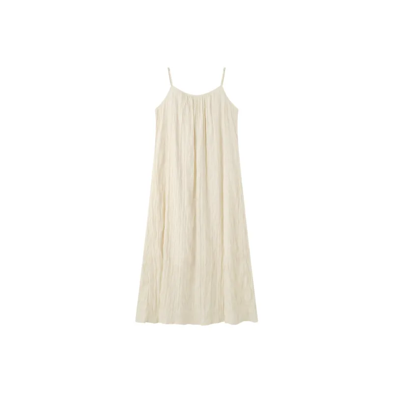 THE SEA LIFE Slip Dress Women's Beige Apricot-0