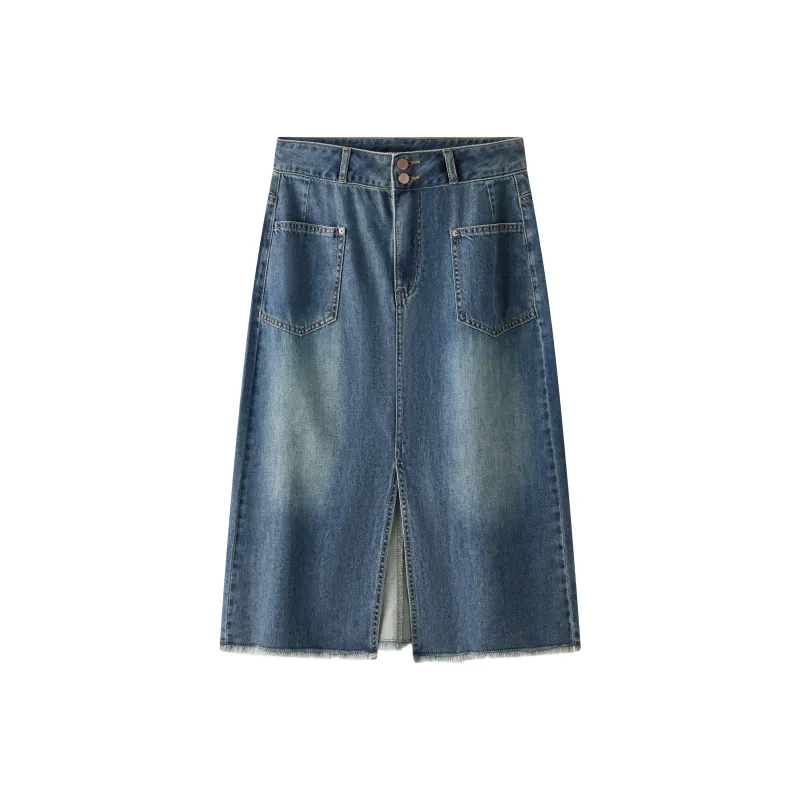 SEM/R Denim Long Skirts Women's-4