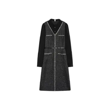 XWI Long Sleeved Dresses Women's Black Stars