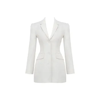 HOUSE OF CB AMIA Long Sleeved Dress Women's WHITE/White