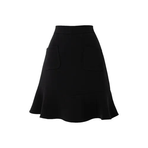 SOON FLOWER Casual Short Skirts Spring Women's Black