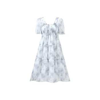 TENNE GIRL Short Sleeved Dress Women's Blue