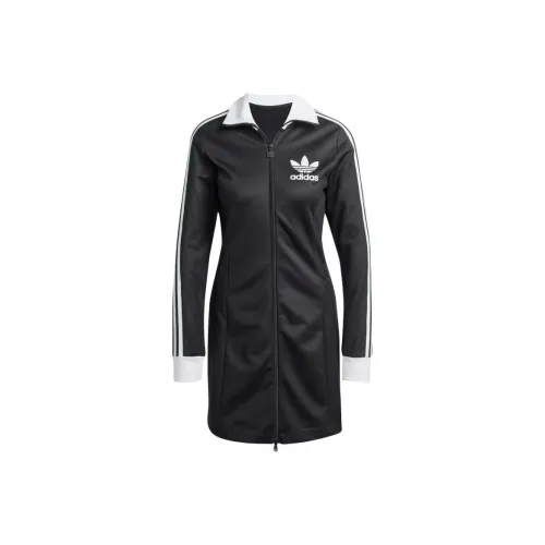 Adidas Originals ADICOLOR 3 STRIPES Long Sleeved Dresses Women's Black