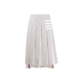 THOM BROWNE Casual Long Skirts Women's Gray
