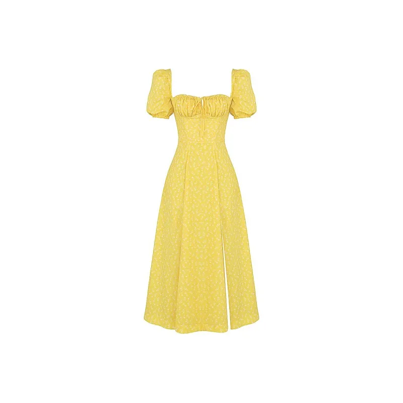 HOUSE OF CB Short Sleeved Dress Women's Yellow-0