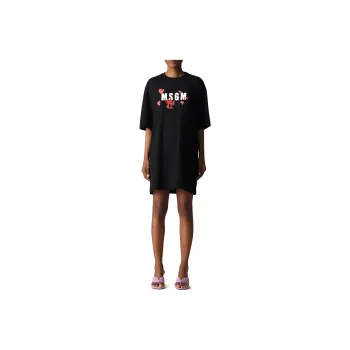 MSGM Short Sleeved Dresses Women's Black
