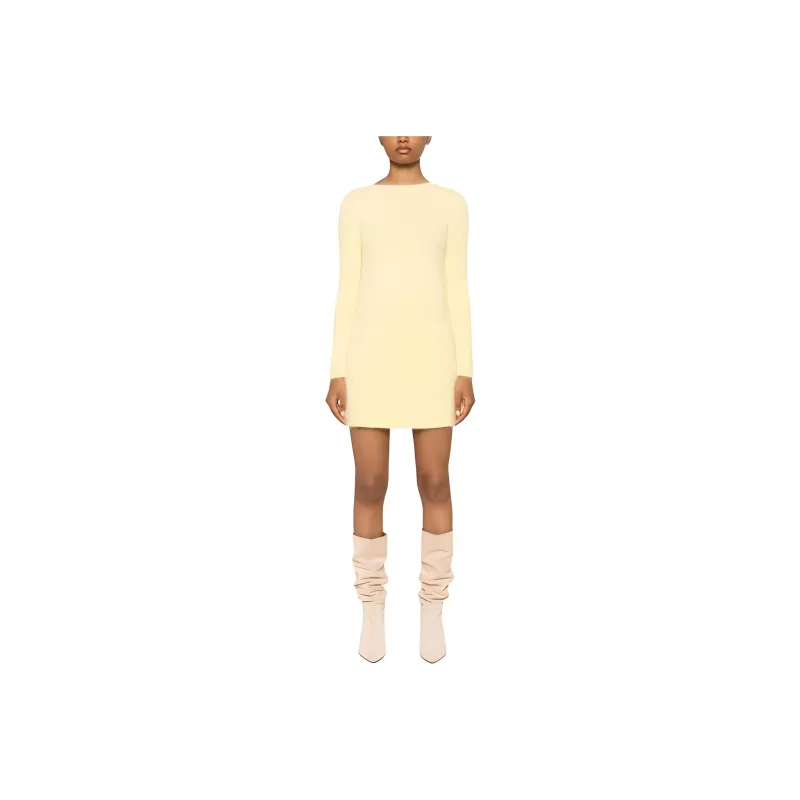 Blumarine Long-Sleeved Dresses Women's Yellow-0
