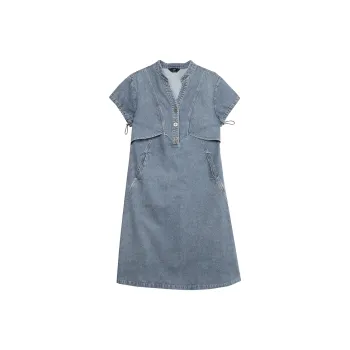 LOUISY AO Short Sleeved Dress Women's Blue