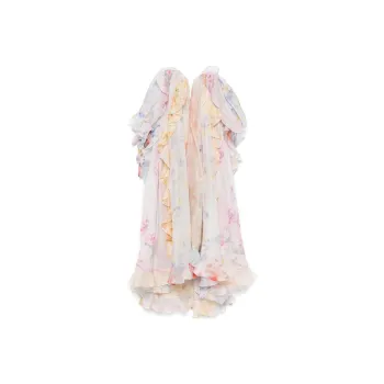 Zimmermann Strapless Ruffle Maxi Dress